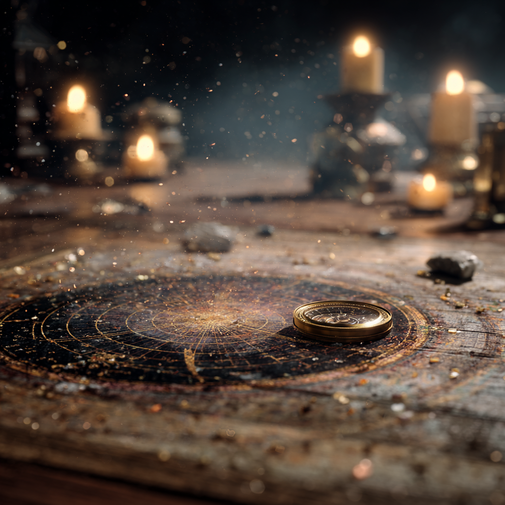 Mystical astrocartography compass